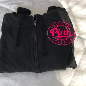 Pink vs zip up hoodie